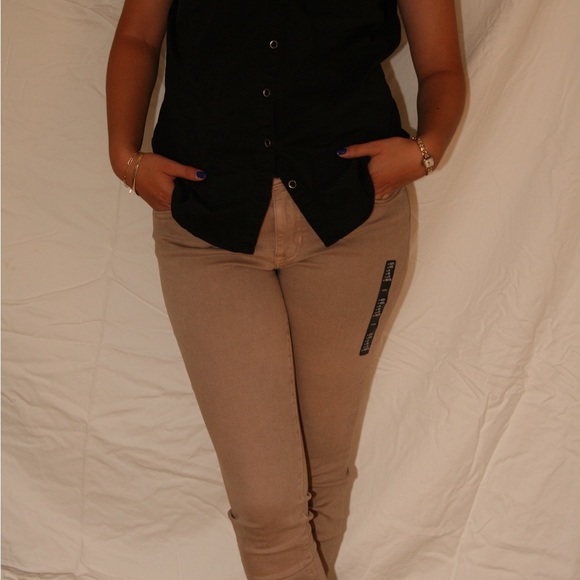 NEW WITH TAGS GAP Jean Brown Leggings - Picture 3 of 5